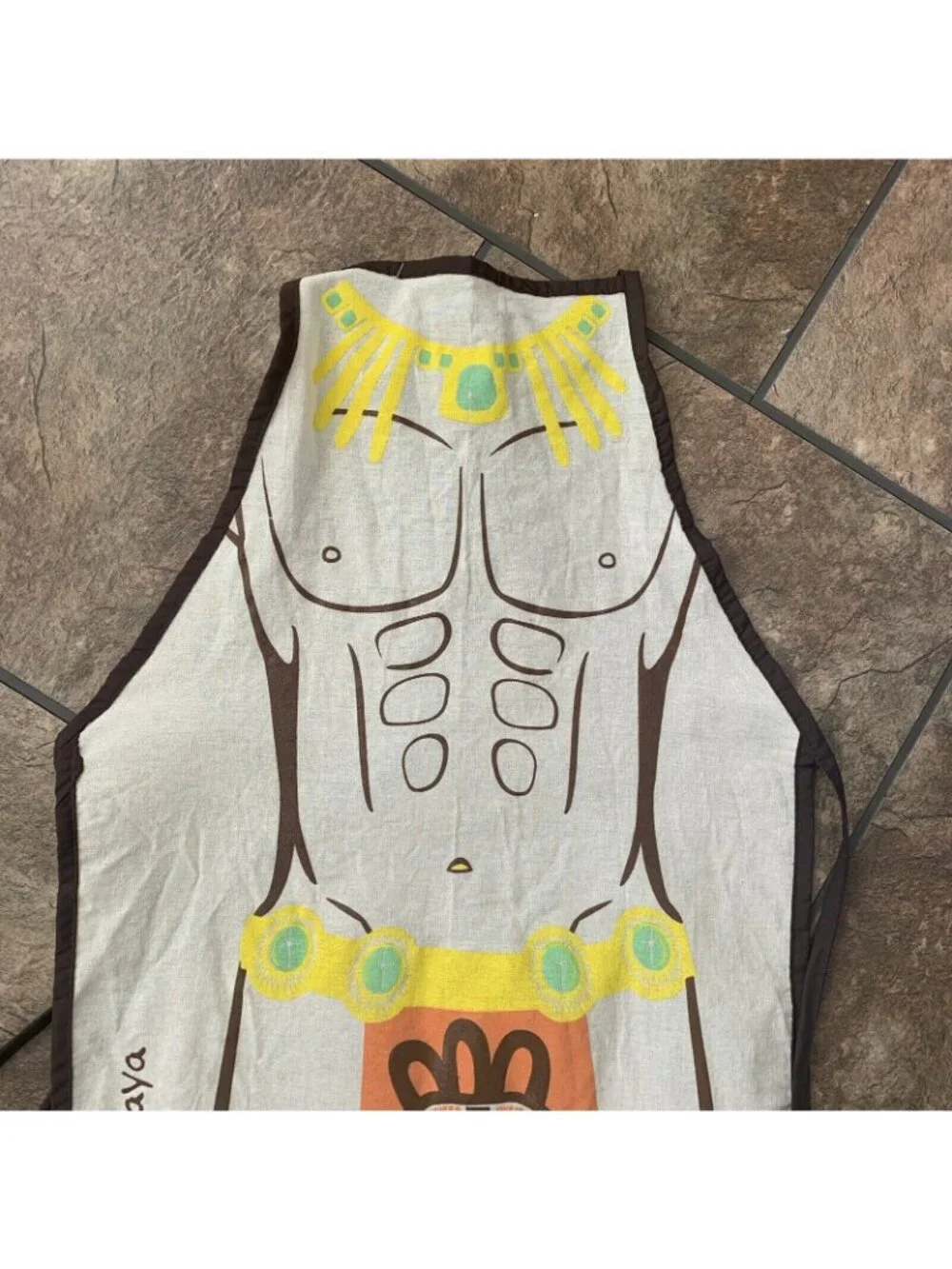 Mayan Warrior Apron Guerrero Maya Novelty Kitchen Chef Cook Multicolor